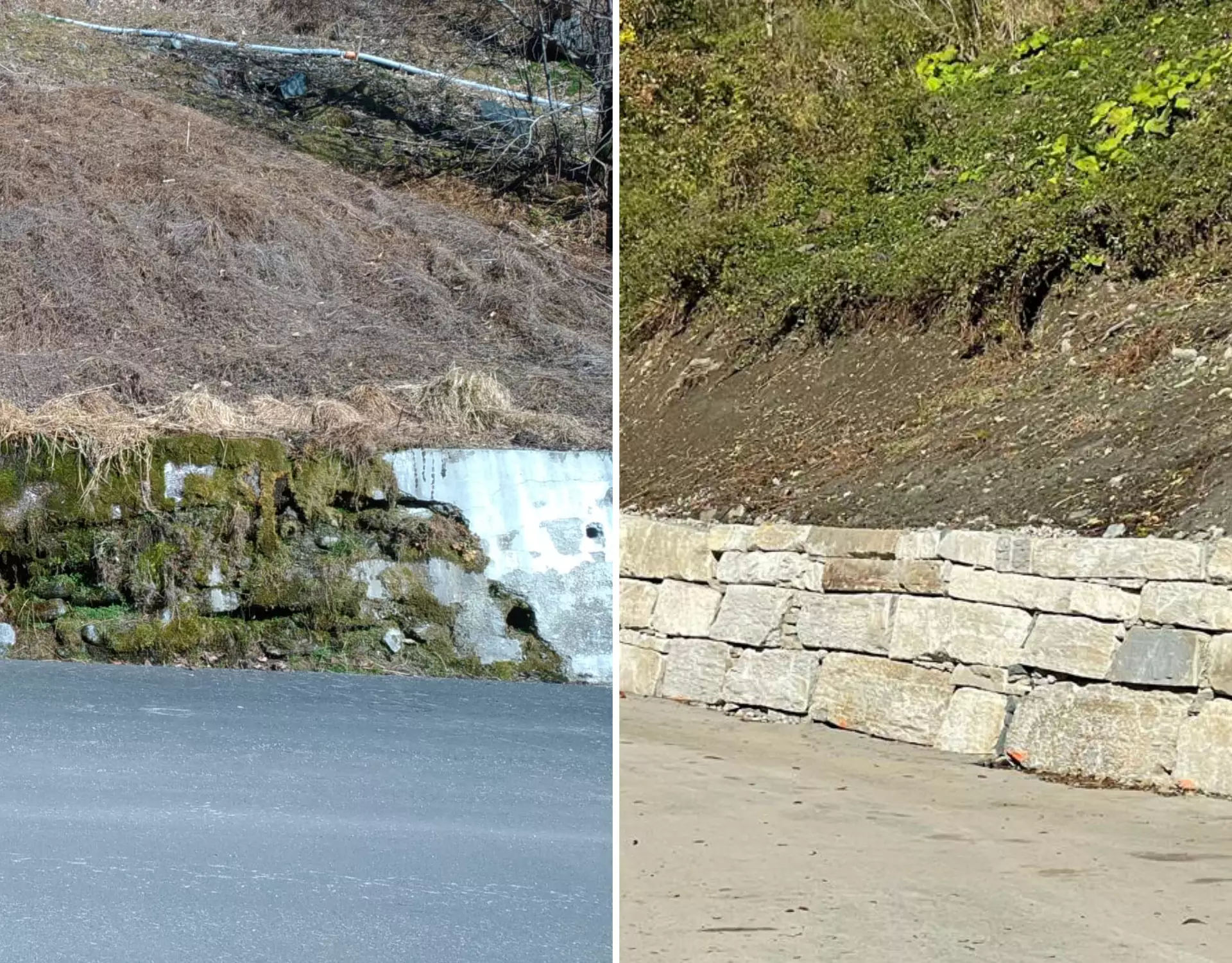 Scogliera vecchio e nuovo